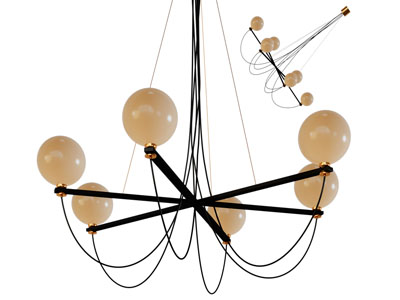 现代球型灯罩吊灯