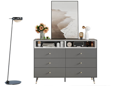 现代玄关柜 边柜 装饰画