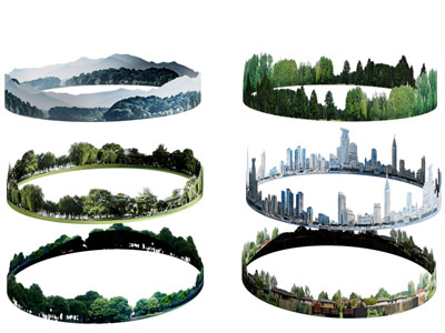 现代植物 城市建筑贴图3d模型 现代植物 城市建筑贴图