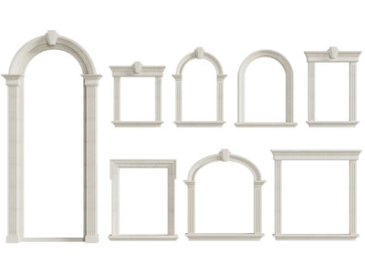 欧式门套 垭口 门拱3d模型 欧式门套 垭口 门拱