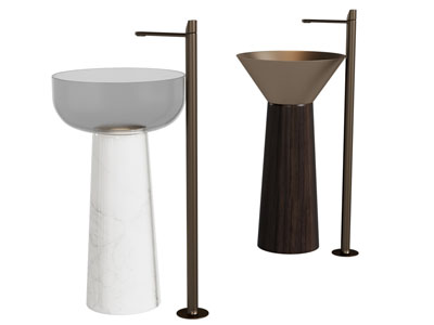 现代立式洗手台