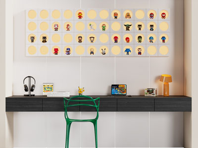 现代书桌椅组合3d模型 现代书桌椅组合