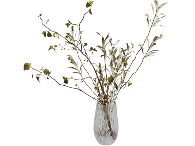 现代玻璃花瓶花卉