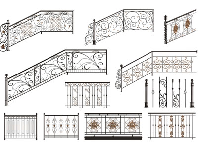 欧式铁艺雕花栏杆 护栏 围栏3d模型 欧式铁艺雕花栏杆 护栏 围栏