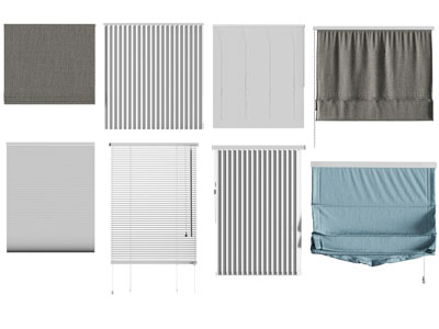 现代罗马帘 窗帘 拉帘3d模型 现代罗马帘 窗帘 拉帘