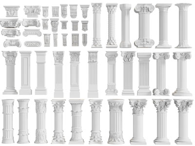 欧式雕花罗马柱子 柱托 柱底3d模型 欧式雕花罗马柱子 柱托 柱底