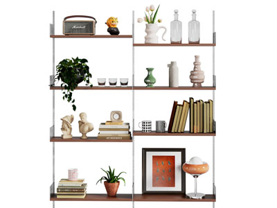 现代开放式装饰架