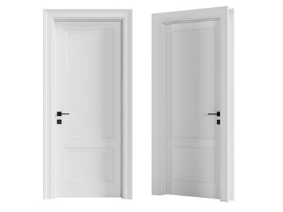 现代木门 房门 平开门3d模型 现代木门 房门 平开门