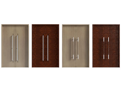 现代双开门 大门 防盗门3d模型 现代双开门 大门 防盗门