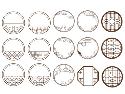 新中式镂花窗 窗格 花格3d模型 新中式镂花窗 窗格 花格