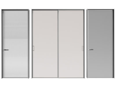 现代平开门 房门 推拉门3d模型 现代平开门 房门 推拉门