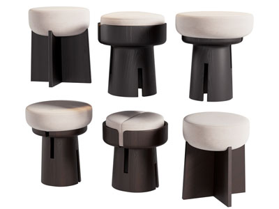 法式圆形凳子 换鞋凳 脚踏