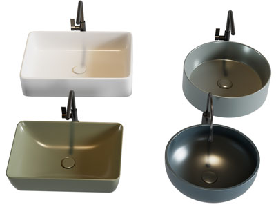 现代陶瓷洗手盆