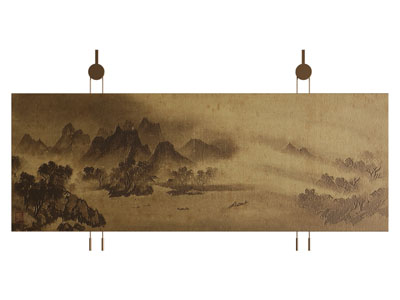 新中式装饰挂画3d模型 新中式装饰挂画