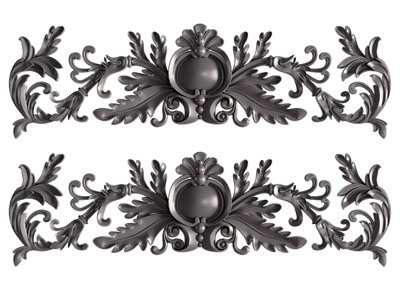 欧式雕花 装饰构件3d模型 欧式雕花 装饰构件