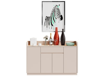 现代餐边柜 装饰挂画