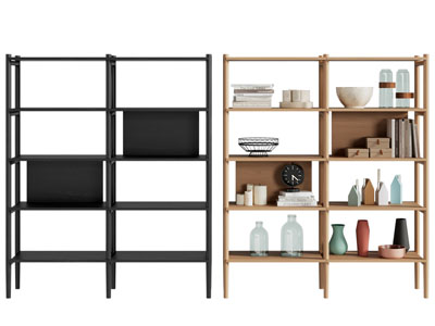 现代开放式装饰柜