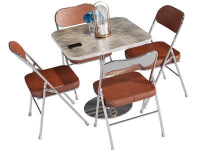 现代休闲餐桌椅组合