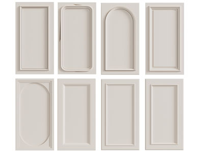 简欧奶油风实木柜门3d模型 简欧奶油风实木柜门