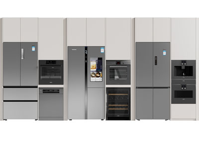 现代冰箱柜 烤箱 咖啡机 厨房电器3d模型 现代冰箱柜 烤箱 咖啡机 厨房电器