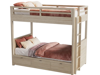 现代实木上下床 上下铺