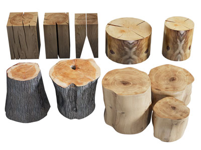 现代木桩凳子 坐凳