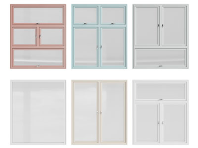 现代平开窗户3d模型 现代平开窗户