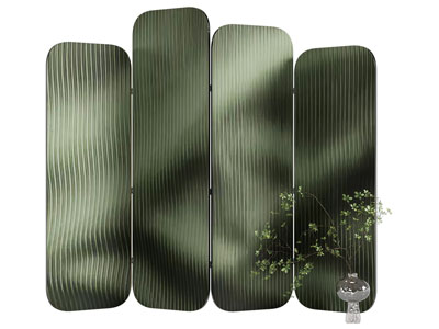 现代屏风3d模型 现代屏风