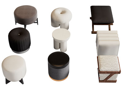 现代坐墩 沙发凳子 换鞋凳 脚踏