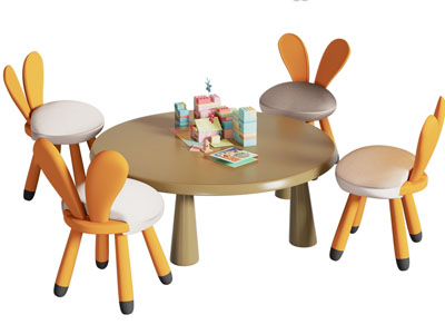 现代儿童娱乐桌椅组合