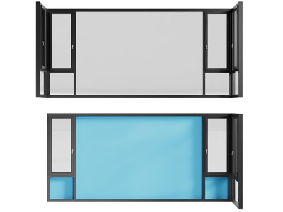 现代阳台窗户3d模型 现代阳台窗户