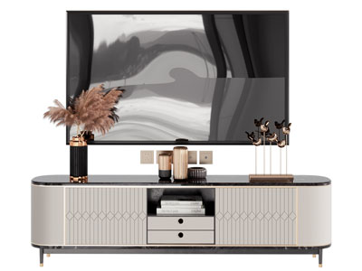 现代轻奢电视柜 电视