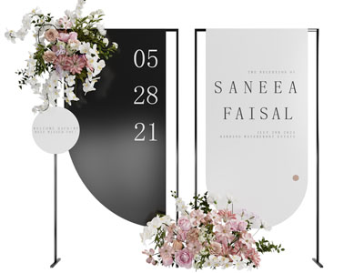 现代美陈 海报 展牌 导视牌3d模型 现代美陈 海报 展牌 导视牌