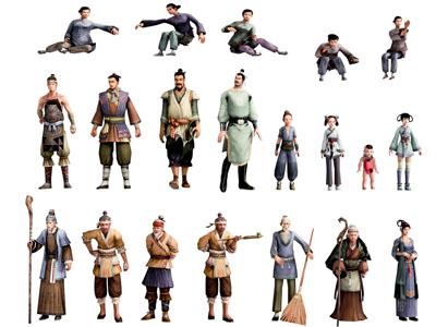 现代动漫卡通游戏影视角色