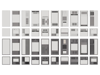 现代暖风扇 浴室灯3d模型 现代暖风扇 浴室灯
