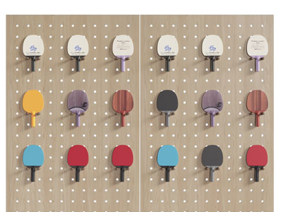 现代乒乓球拍洞洞眼展柜 体育用品