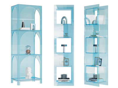 现代亚克力透明装饰柜 展柜3d模型 现代亚克力透明装饰柜 展柜