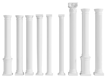 欧式圆形罗马柱子3d模型 欧式圆形罗马柱子