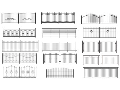 现代金属栏杆 护栏 围栏3d模型 现代金属栏杆 护栏 围栏