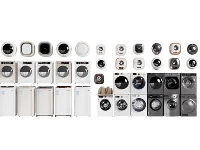 现代全自动 滚筒 迷你壁挂式洗衣机3d模型 现代全自动 滚筒 迷你壁挂式洗衣机