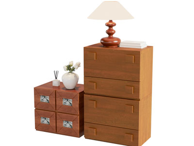 现代中古风斗柜 床头柜