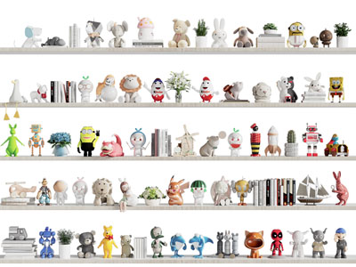 现代玩偶 布偶 儿童玩具摆件组合