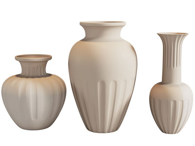 侘寂风陶艺器皿 花瓶摆件