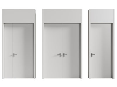 现代子母门 入户门 房门 双开门 木门3d模型 现代子母门 入户门 房门 双开门 木门