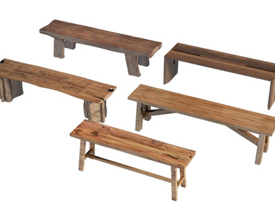 现代实木长凳子