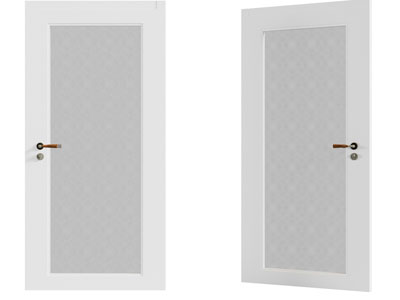 现代平开门 房门3d模型 现代平开门 房门