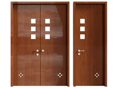 现代双开门 平开门 木门 房门3d模型 现代双开门 平开门 木门 房门