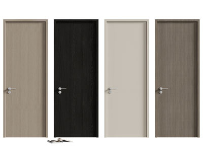 现代木门 房门 平开门3d模型 现代木门 房门 平开门