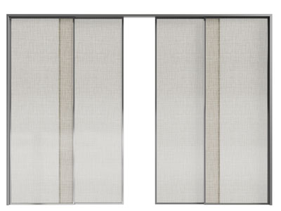 现代夹丝玻璃推拉门3d模型 现代夹丝玻璃推拉门