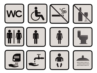 现代图标 logo 标识 指示牌